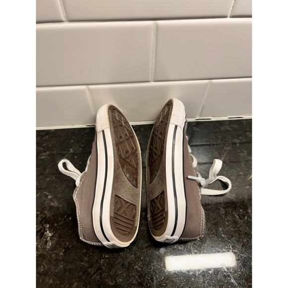 Converse Chuck Taylor All Star Kids Low-Top Sneakers Shoes Gray White Size 8 - Picture 9 of 11